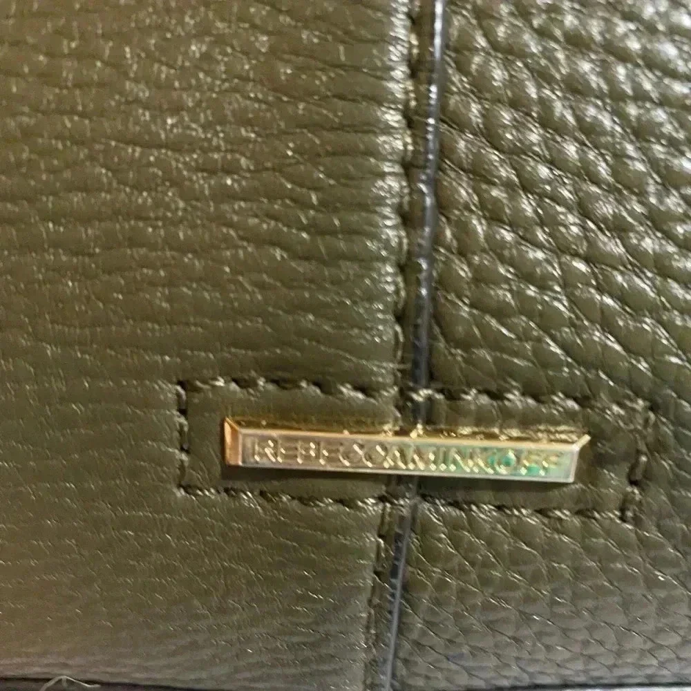Rebecca Minkoff green leather tote handbag